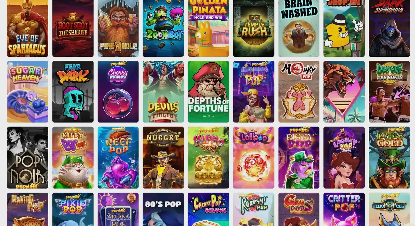 Каталог игр казино Флинт